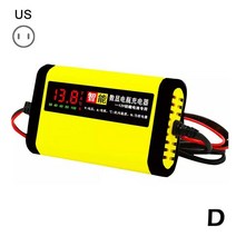 납산 배터리 전체 자동차 배터리 충전기 12V 6A 디스플레이 스마트 펄스 수리 습식 납산, 03 US plug