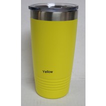 예티 텀블러 보온 보냉 컵 POLAR CAMEL 20 oz DOUBLE WALL VACUUM INSULATED TUMBLER CUP NO SWEAT CHOOSE COLOR, Yellow