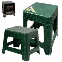 대승 사각 PP 대나무 힐링 의자 중 대 플라스틱 엮은 무늬 야외 공연장 모임 집회 회의 목욕 탕 간이 보조, ( 대 밝은브라운 )