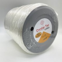 국산 투명 우레탄줄 1.0mm x 1000M 대용량 크리스탈텍 탄성 고무줄 비즈 공예 팔찌 만들기 DIY 재료