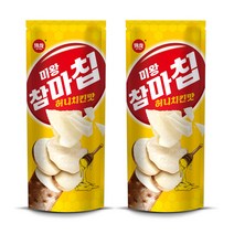 (유통기한 임박제품) 미왕 참마 칩 허니치킨맛 90g 2봉 참마 프레이크 야채칩 마칩 간식 안주