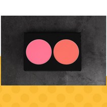 리벨리 2구블러셔 쉐딩 볼터치 하이라이터, 03 봄핑크 코랄피치 펄없음