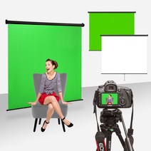 스튜디오 촬영 원터치 크로마키 롤 스크린 유튜브 셀프 배경 벽걸이형, 02_벽걸이형 그린 2mX3m BG-027