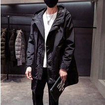 남자 아노락 야상자켓 롱점퍼 봄 가을 간절기 야상 후드 사파리