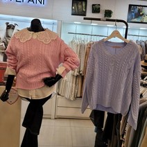 스테파니23봄신상뮤트케이블V넥카라니트SW3123NC울산점