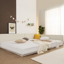 홀릭 슬림 패밀리침대 저상형침대 가드형 SS+SS 표준매트포함 [착불배송]