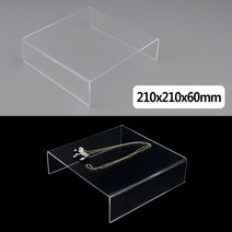 RGC147615제품진열대 210x210x60mm ㄷ형 아크릴 진열대 정사각 소품진열 아크릴진열대, 빠른발송선택