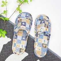 실내 홈 천 실리퍼 부드러운 미끄럼방지 실내화, 250~270mm  (5켤레), 회색 파란색 (5켤레)