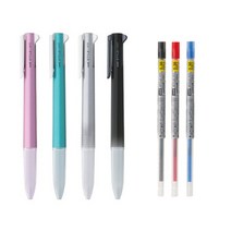 유니 시그노 스타일핏트 젤잉크 리필심 UMR-109 0.38mm, 0 혼합(흑1청1적1+홀더3색핑크, 1세트