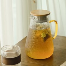 유니크한 디자인 내열 물병 유리컵 세트, 에낙 도트 세트 (물병 1.5L+컵300ml 2p)