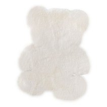 똑소녀 미니 러그 북유럽 장모 양털 부드러운 퍼러그 곰돌이 2size