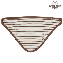 스윗하트 SWEETHEART ORGANIC 오가닉 브라운 턱받이, 브라운/FREE