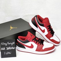 나이키 조던 1 로우 화이트 짐레드 블랙 553558-163 남자스니커즈 조던추천 남자조던 조던로우 남자운동화