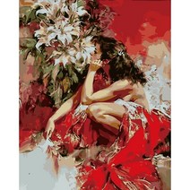 HANDONG 인물 유화 DIY 명화 반고흐 손으로 그리기 예술품 인테리어 예수 천사, PO107