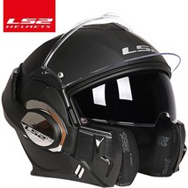 LS2-FF399 플립 업 더블 렌즈 헬멧 ls2 용감한 오토바이 헬멧 후면 재주 넘기 capacete moto casco casqu, 03 matte black