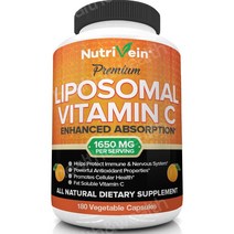 Nutrivein 뉴트리베인 리포조말 비타민 C 1650mg 180캡슐