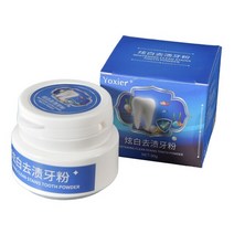 셀프 치아 미백 미백제 붙이는 패치 겔 기계 깨끗한 얼룩 분말 30g 밝은 보호 구강 청소 신선한 호흡 제거, 치약