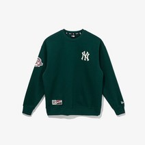 뉴에라 MLB 쿠퍼스타운 100주년 기념 패치 뉴욕 양키스 맨투맨 다크 그린