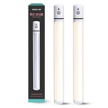 모가비 LED 무선 센서등 MOG-097 2p, 전구색(라이트), 화이트(센서등)