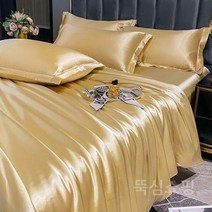 북유럽 뽕나무 실크 침구 세트 이불 커버 침대 시트 럭셔리 커플