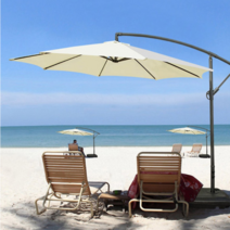 특 대형 각도 조절 꺾임 꺽임 꺾이는 야외 캠핑 낚시 해수욕장 루프탑 옥상 카페 정원 마당 행사장 접이식 자외선 차단 햇빛가리는 파라솔 그늘막, 1개, 세트 네이비