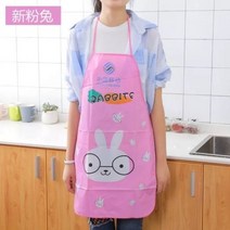 앞치마 방수 50*70cm 바베큐 앞치마 여성 주방 앞치마 요리 베이킹 레스토랑 청소 도구, Rabbit