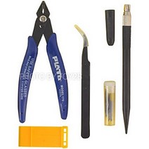보급형 프라모델 조립 공구 4종 세트 VT Hobby Gundam Gunpla Modeling Tamiya Nipper Cutter Tweezers Tool Kit Set, 혼합 색상