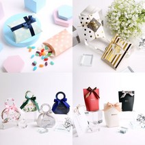 선물포장 답례품 상자 반달상자 선물박스 - 미니 소형 양말 생일 빼빼로 수건 다용도, 06.반달상자중형-노란오리