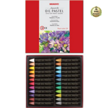 라이브잇 문교 수채 금속 오일 지함 파스텔 MAO-24MN, 15개, 24색