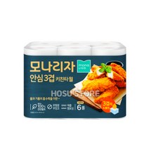 모나리자 안심3겹 키친타올 140매, 1롤, 6개