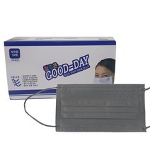 참조은산업 국산 비말차단 일회용 덴탈 마스크 MB필터 화이트 블랙 대형 50매, 50매입, 1박스, 그레이