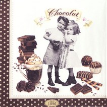파스텔크래프트 냅킨아트 R0414#CHOV Chocolate Vintage 냅킨20매 33x33cm 0271, 20매입, 혼합색상