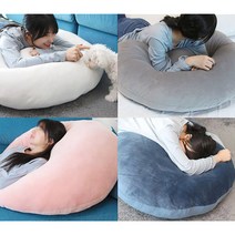 모찌나라 모찌 바디필로우 찹쌀떡 대형 롱쿠션, 라이트그레이