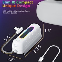 유형-C 플러그 VR 헤드셋 전원 Pico 4 보조배터리 이지, 한개옵션1, 한개옵션0