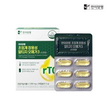 한미양행 혈행개선 초임계 장용성 알티지 오메가3 1050mg, 30정, 31.5g, 6개