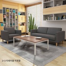 소파 테이블 세트 3인 어라운드 커피 테이블, C.회색 13