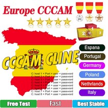 CCTV 테스터 유럽 독일 oscam 안정적인 ccams HD 위성 수신기 스페인 수신기용 안정, 안정적인 6리터, 48분