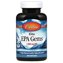 칼슨랩스 carlson labs Elite EPA Gems 60정
