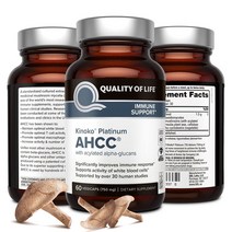 프리미엄 키노코 플래티넘 AHCC 750mg 표고버섯균사체 60식물성캡슐 3개세트