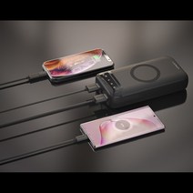 LED 숫자표시 유무선겸용 대용량 보조배터리20000 / 스마트폰 핸드폰 미니