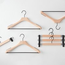 한샘 부티크 비치우드 논슬립 옷걸이, 부티크 피치우드 논슬립 상의 1P(A)