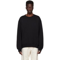 Dries Van Noten 블랙 크루넥 스웻 셔츠 맨투맨 115978