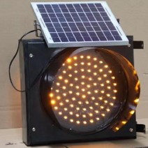 태양열 LED 경광등 도로 공사 경고 도로 표시 비상등 빨간색 파란색 경고등 플래시, 노란색점멸등40개
