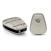 3M 유증기용 안전용품 방독정화통1봉2EA 방진필터 6000시리즈용 방진안전 6001K, 1개