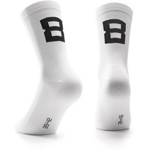 Assos 아소스 자전거 양말 포커 삭스 No8 홀리 화이트, I (39 - 42)