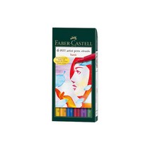 파버카스텔 PITT 아티스트 펜 B 6색 베이직