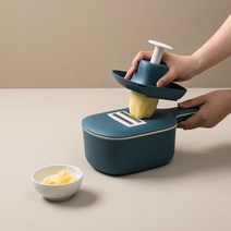 아빠의도전 채칼 다용도 만능채칼 야채슬라이스 가정용 주방용 다지기 짤순이, 1개, 스마트채반