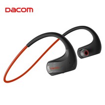 오토바이블루투스 이어폰 Dacom Athlete 무선 헤드폰 스포츠 IPX7 방수 블루투스 이어폰 AAC 달리기용 20H, 스페인, 01 Red