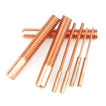 오일필터 스파크 EDM 스레드 전극 방전용 순수 구리 태핑 레드 나사 톱니 메트릭 크기 M2 M20 30X50mm, [07] M12x40x60mm