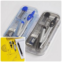 콤파스 각도기 자 제도용품 세트